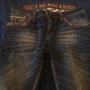 34/32 boot cut men’s rock revival jean